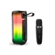 Pluse 5 Mikrofonlu RGB Kablosuz Hoparlör - Siyah