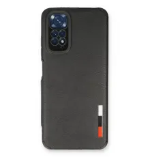 Redmi Note 11 Kılıf Loop Deri Silikon - Siyah