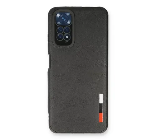 Redmi Note 11 Kılıf Loop Deri Silikon - Siyah