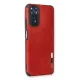 Xiaomi Redmi Note 11 Kılıf Loop Deri Silikon - Kırmızı