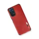 Xiaomi Redmi Note 11 Kılıf Loop Deri Silikon - Kırmızı