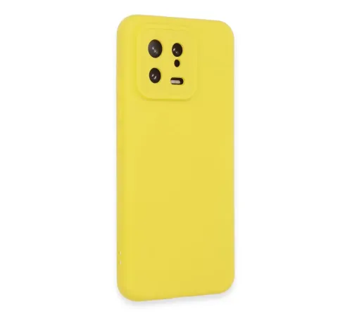 Xiaomi Mi 13 Kılıf Nano içi Kadife Silikon - Sarı
