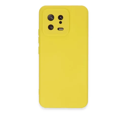 Xiaomi Mi 13 Kılıf Nano içi Kadife Silikon - Sarı