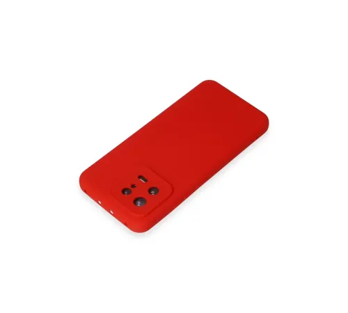 Xiaomi Mi 13 Kılıf Nano içi Kadife Silikon - Kırmızı