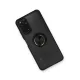 Xiaomi Redmi Note 11 Kılıf Montreal Yüzüklü Silikon Kapak - Siyah