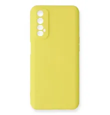 Realme 7 Kılıf Nano içi Kadife Silikon - Sarı