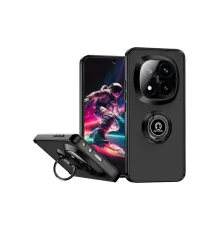 Xiaomi Redmi Note 14 Pro Plus Kılıf Montreal Yüzüklü Silikon Kapak - Siyah