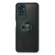 Xiaomi Redmi Note 11 Kılıf Montreal Yüzüklü Silikon Kapak - Yeşil