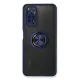 Xiaomi Redmi Note 11 Kılıf Montreal Yüzüklü Silikon Kapak - Lacivert