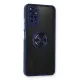 Xiaomi Redmi Note 11 Kılıf Montreal Yüzüklü Silikon Kapak - Lacivert