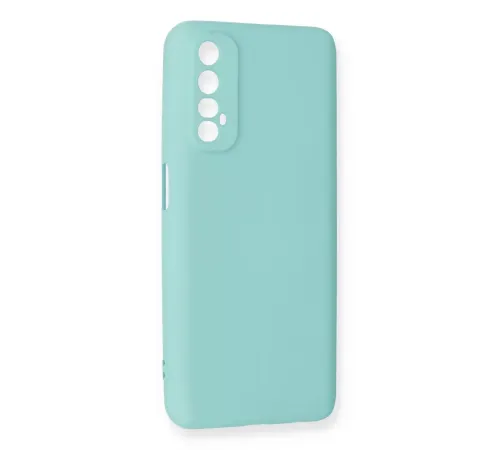 Realme 7 Kılıf Nano içi Kadife Silikon - Turkuaz