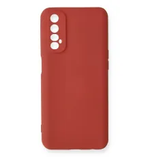 Realme 7 Kılıf Nano içi Kadife Silikon - Kiremit