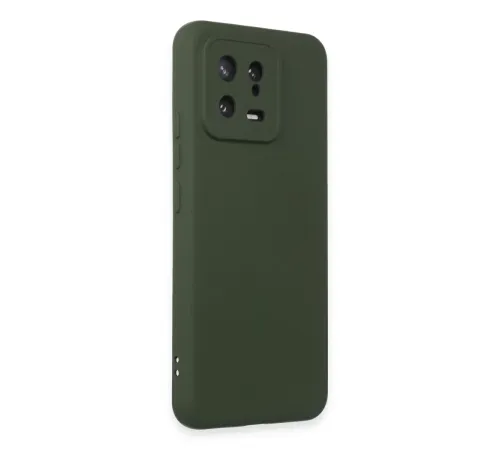 Xiaomi Mi 13 Kılıf Nano içi Kadife Silikon - Koyu Yeşil