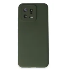 Xiaomi Mi 13 Kılıf Nano içi Kadife Silikon - Koyu Yeşil