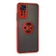 Xiaomi Redmi Note 11 Pro Kılıf Montreal Yüzüklü Silikon Kapak - Kırmızı