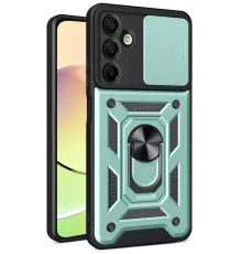Samsung Galaxy A26 Kılıf Pars Lens Yüzüklü Silikon - Yeşil