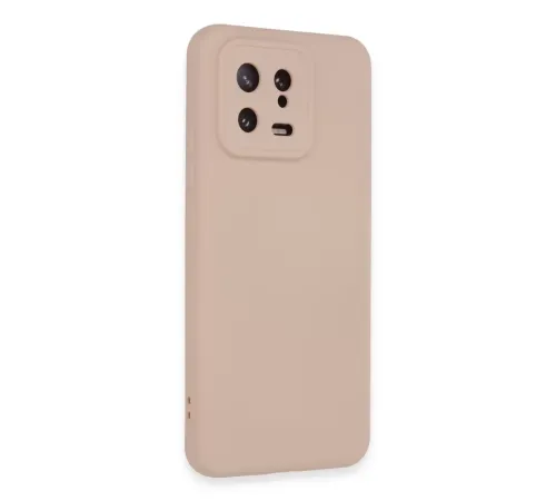 Xiaomi Mi 13 Kılıf Nano içi Kadife Silikon - Pudra