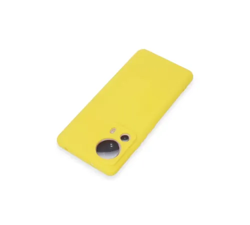 Xiaomi Mi 13 Lite Kılıf Nano içi Kadife Silikon - Sarı