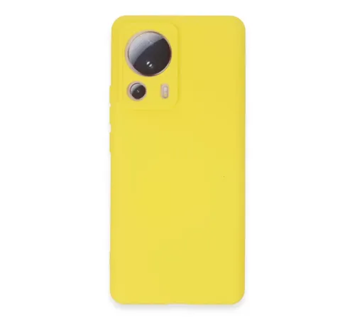 Xiaomi Mi 13 Lite Kılıf Nano içi Kadife Silikon - Sarı
