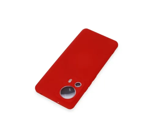 Xiaomi Mi 13 Lite Kılıf Nano içi Kadife Silikon - Kırmızı