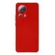Xiaomi Mi 13 Lite Kılıf Nano içi Kadife Silikon - Kırmızı