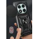 Xiaomi Redmi Note 14 Pro 4G Kılıf Pars Lens Yüzüklü Silikon - Yeşil