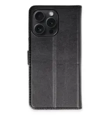 Apple iPhone 15 Pro Max Kılıf Trend S Plus Kapaklı Kılıf - Siyah
