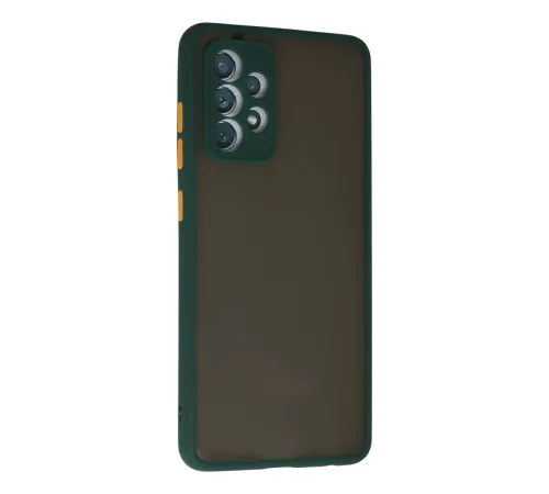 Samsung Galaxy A72 Kılıf Montreal Silikon Kapak - Koyu Yeşil