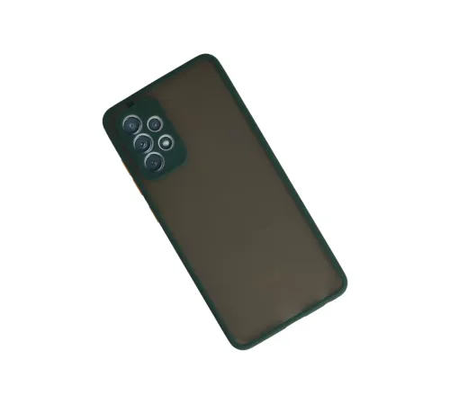 Samsung Galaxy A72 Kılıf Montreal Silikon Kapak - Koyu Yeşil