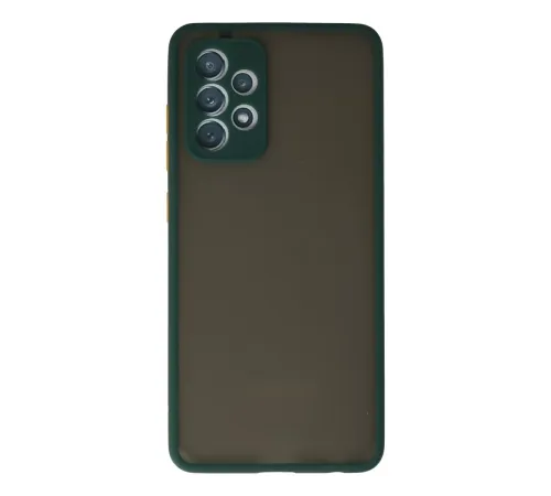 Samsung Galaxy A72 Kılıf Montreal Silikon Kapak - Koyu Yeşil