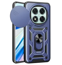 Xiaomi Redmi Note 14 Pro 5G Kılıf Pars Lens Yüzüklü Silikon - Lacivert