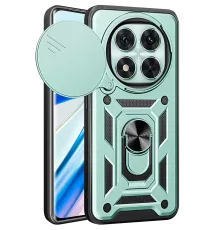 Xiaomi Redmi Note 14 Pro 5G Kılıf Pars Lens Yüzüklü Silikon - Yeşil