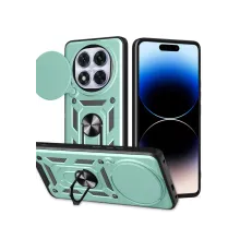 Xiaomi Redmi Note 14 Pro Plus Kılıf Pars Lens Yüzüklü Silikon - Yeşil