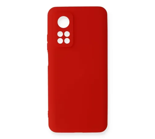 Xiaomi Mi 10T Kılıf Nano içi Kadife Silikon - Kırmızı