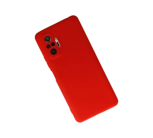 Xiaomi Redmi Note 10 Pro Kılıf Nano içi Kadife Silikon - Kırmızı