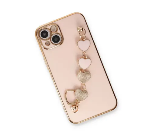 Apple iPhone 14 Kılıf Esila Silikon - Pudra