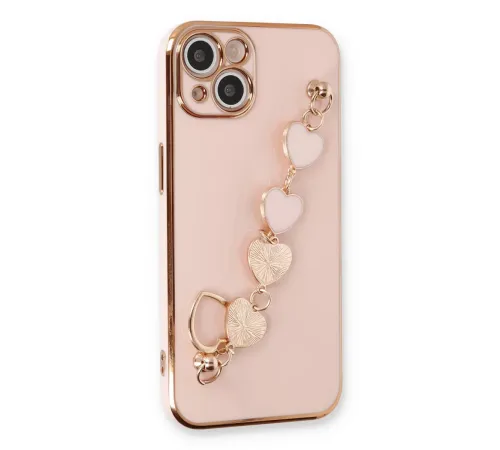 Apple iPhone 14 Kılıf Esila Silikon - Pudra