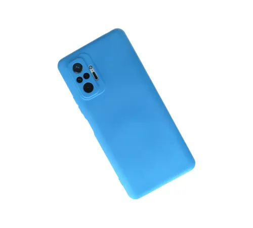 Xiaomi Redmi Note 10 Pro Kılıf Nano içi Kadife Silikon - Mavi