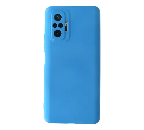 Xiaomi Redmi Note 10 Pro Kılıf Nano içi Kadife Silikon - Mavi