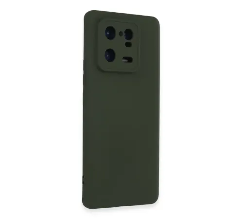 Xiaomi Mi 13 Pro Kılıf Nano içi Kadife Silikon - Koyu Yeşil