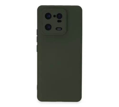 Xiaomi Mi 13 Pro Kılıf Nano içi Kadife Silikon - Koyu Yeşil