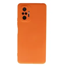 Xiaomi Redmi Note 10 Pro Kılıf Nano içi Kadife Silikon - Turuncu