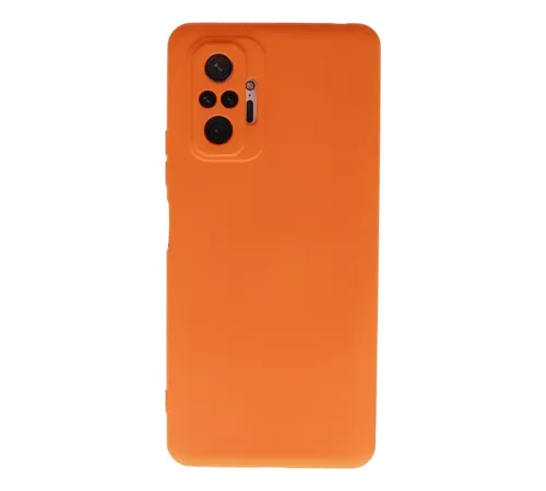 Xiaomi Redmi Note 10 Pro Kılıf Nano içi Kadife Silikon - Turuncu