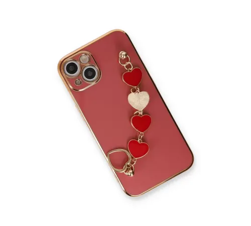 Apple iPhone 14 Plus Kılıf Esila Silikon - Kırmızı