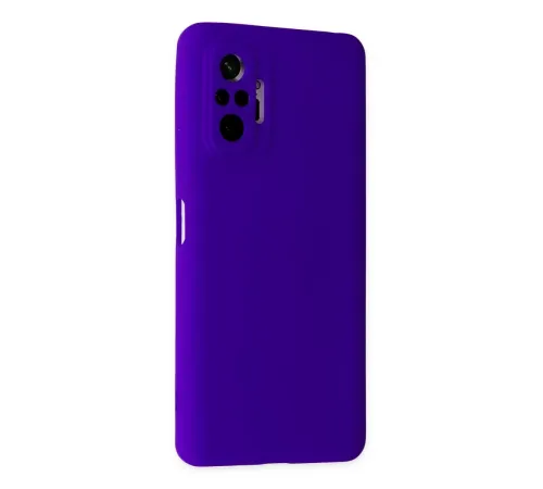 Xiaomi Redmi Note 10 Pro Kılıf Nano içi Kadife Silikon - Mor