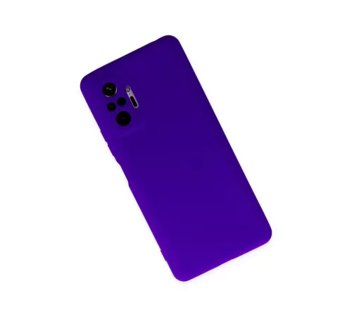 Xiaomi Redmi Note 10 Pro Kılıf Nano içi Kadife Silikon - Mor
