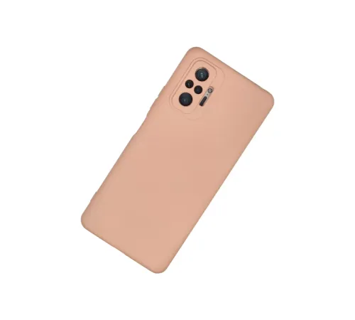 Xiaomi Redmi Note 10 Pro Kılıf Nano içi Kadife Silikon - Pudra