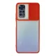 Xiaomi Redmi Note 11 Kılıf Palm Buzlu Kamera Sürgülü Silikon - Kırmızı