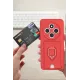 Xiaomi Redmi 14C Kılıf Zuma Kartvizitli Yüzüklü Silikon - Pembe