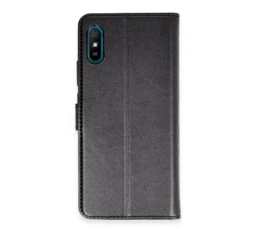 Xiaomi Redmi 9A Kılıf Trend S Plus Kapaklı Kılıf - Siyah